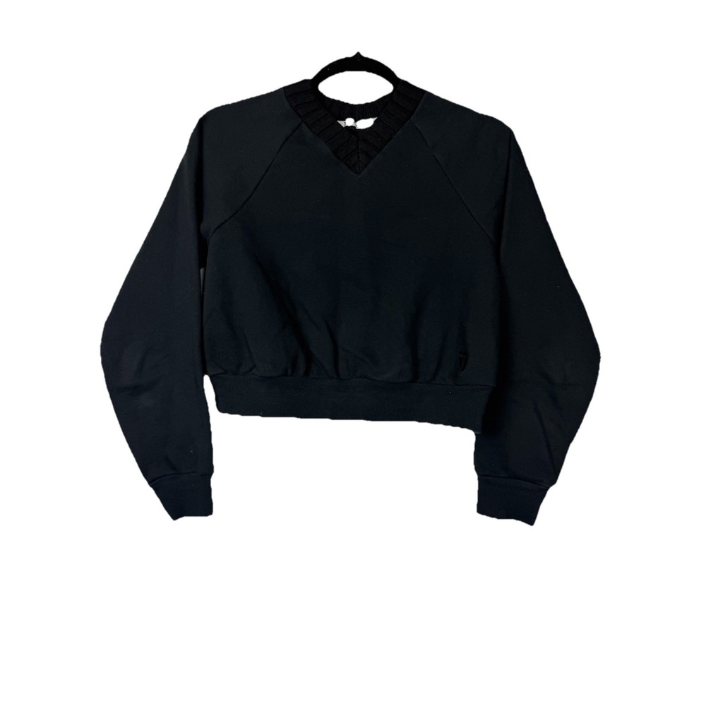 Quite Luxury T Alexander Wang Woman Pullover Long Sleeve Black Sweater Size M‎